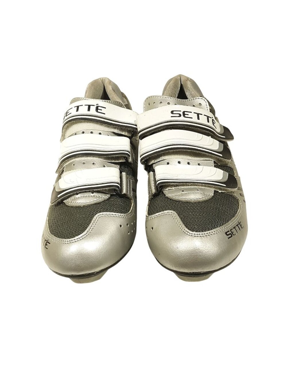 Sette Indoor Spinning/Cycling Shoe 9.5 Silver Charcoal Mesh NWOB